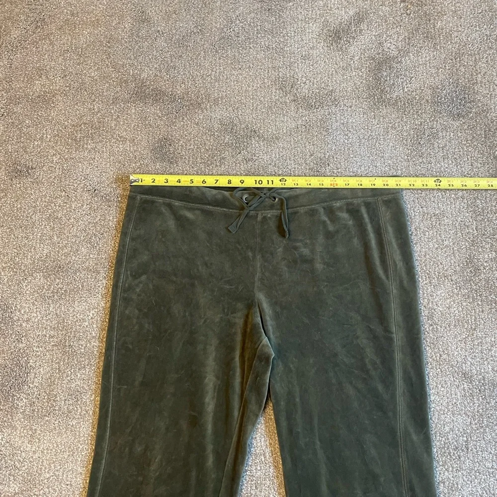 Green Velour Zip Up Hoodie and Pants Set Hoodie 3X Pants XXL Lounge Wear - Picture 14 of 16